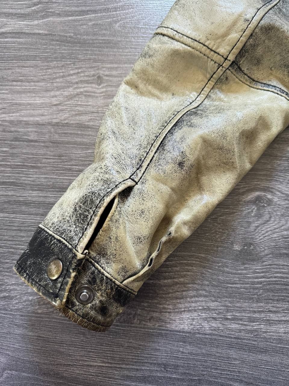 Vintage True Vintage Distressed Leather Jacket Size US S / EU 44-46 / 1 - 7 Thumbnail