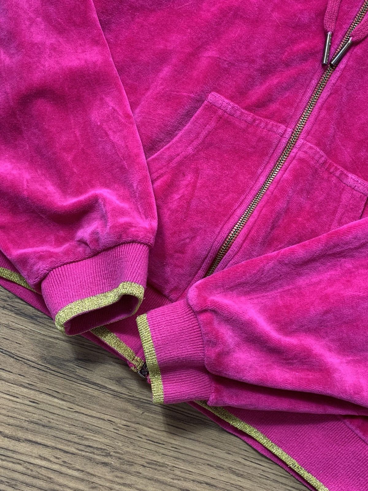 Rocawear VINTAGE ROCA WEAR RAP STYLE VELOUR ZIP UP HOODIE Size M / US 6-8 / IT 42-44 - 9 Thumbnail