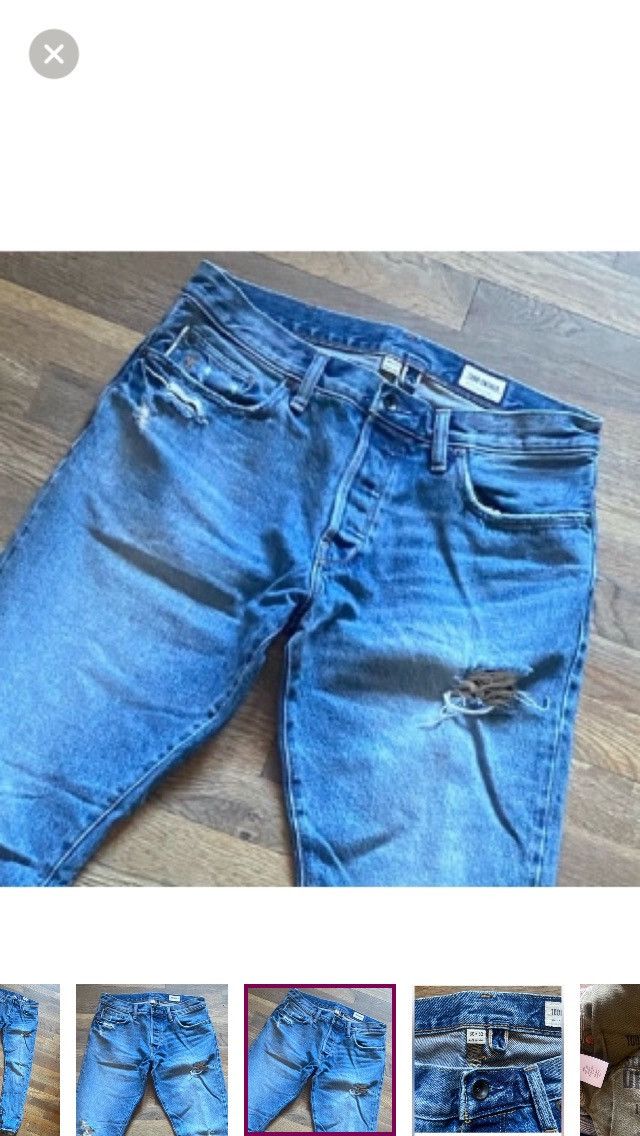 Todd Snyder Todd Snyder Slim Selvedge Japanese Jean in Destroyed Wash Size US 30 / EU 46 - 5 Thumbnail