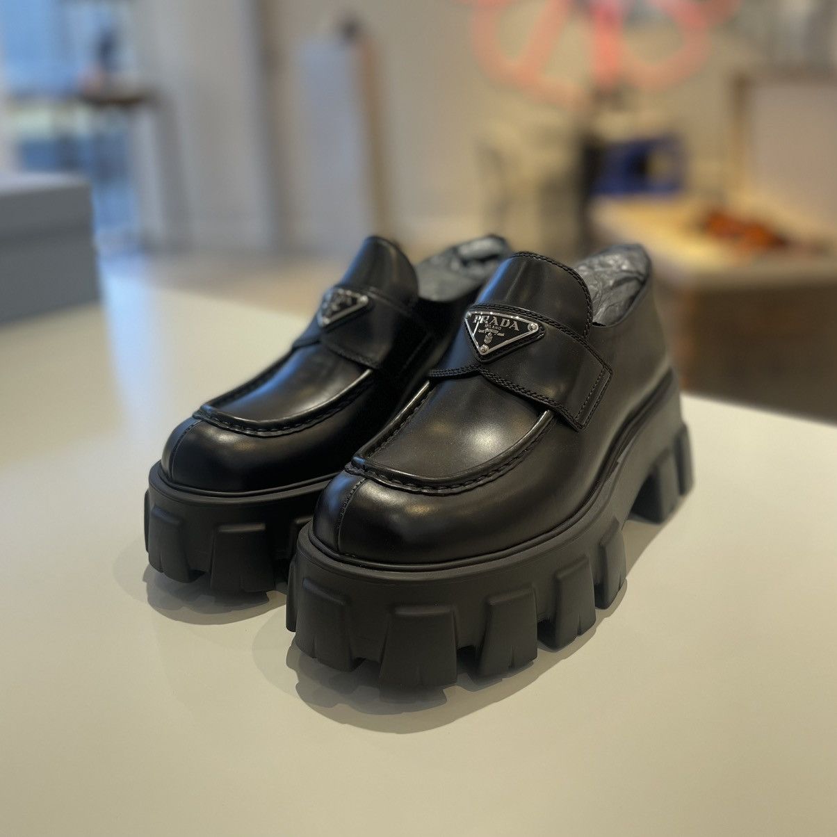 Prada Prada Monolith 55mm Loafer Size US 6.5 / IT 36.5 - 3 Thumbnail