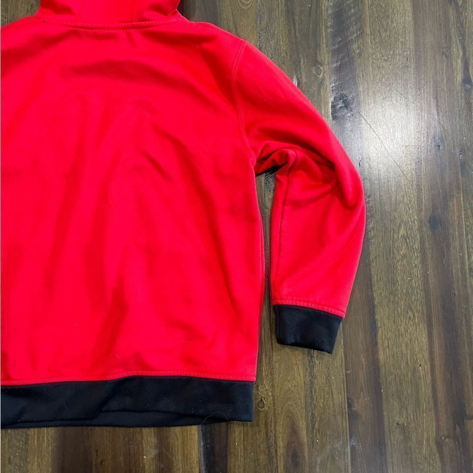 Puma Puma Kids Hoodie Red and Black Fleece - Size S Size S / US 4 / IT 40 - 2 Thumbnail