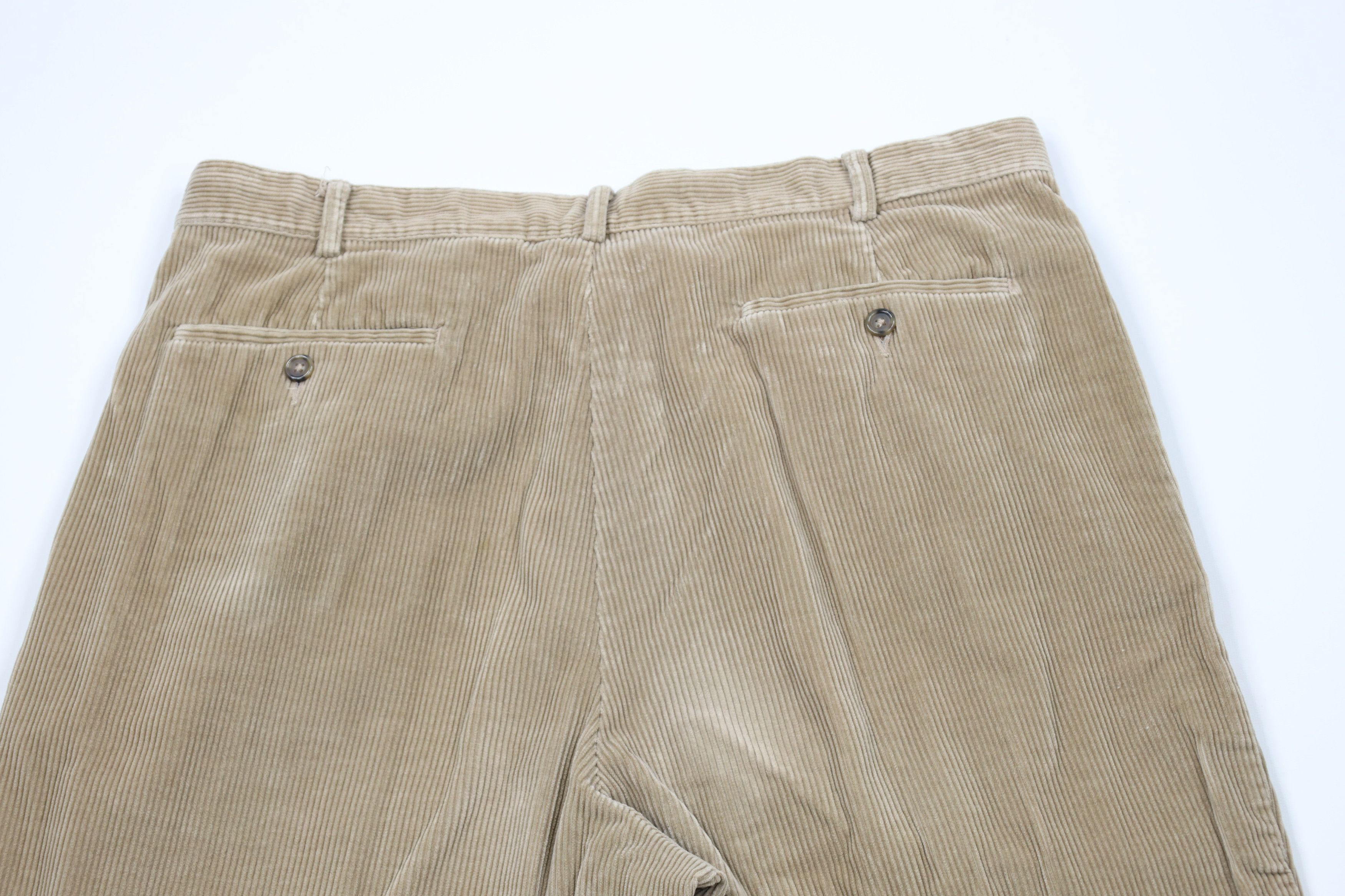 Eddie Bauer Vintage 90s Eddie Bauer Wide Leg Corduroy Chino Pants Beige Size US 38 / EU 54 - 11 Thumbnail