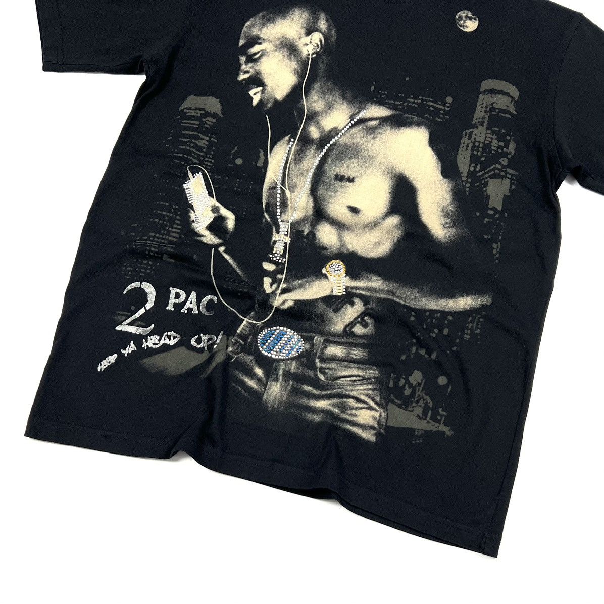 Rap Tees × Vintage Vintage Tupac 2pac Shakur Overprint Hip Hop Rap T Shirt - XL Size US XL / EU 56 / 4 - 13 Thumbnail