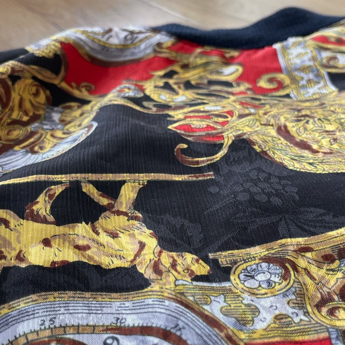Vintage Vintage 80s Clock Pattern Zip Up Jacket Versace Style Size US M / EU 48-50 / 2 - 14 Thumbnail