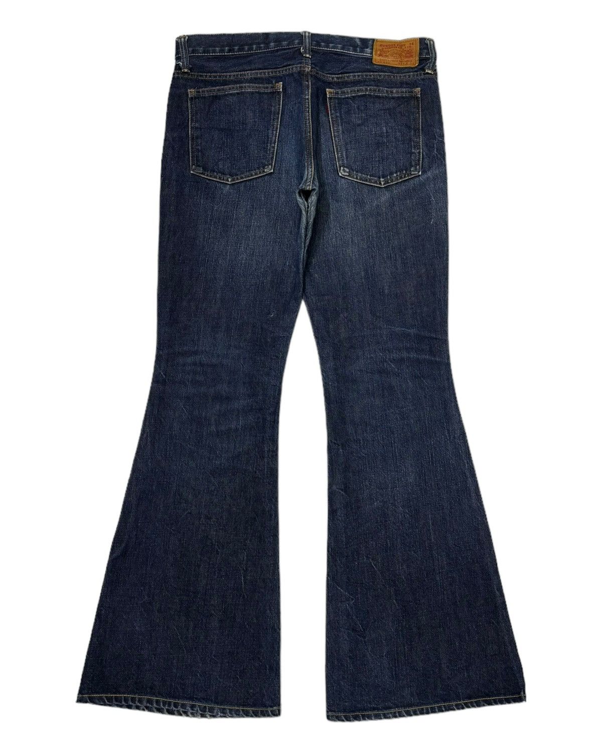 Burgus Plus GRAIL🔥Burgus Plus 🇯🇵 Indigo Bootcut Flared Denim Jeans Size US 32 / EU 48 - 3 Thumbnail