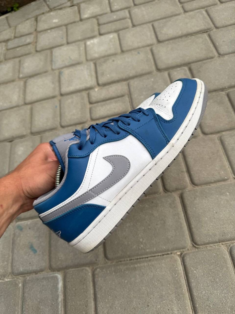 Jordan Brand Nike Air Jordan 1Low True Blue Uk 10 Size US 11.5 / EU 44-45 - 9 Thumbnail