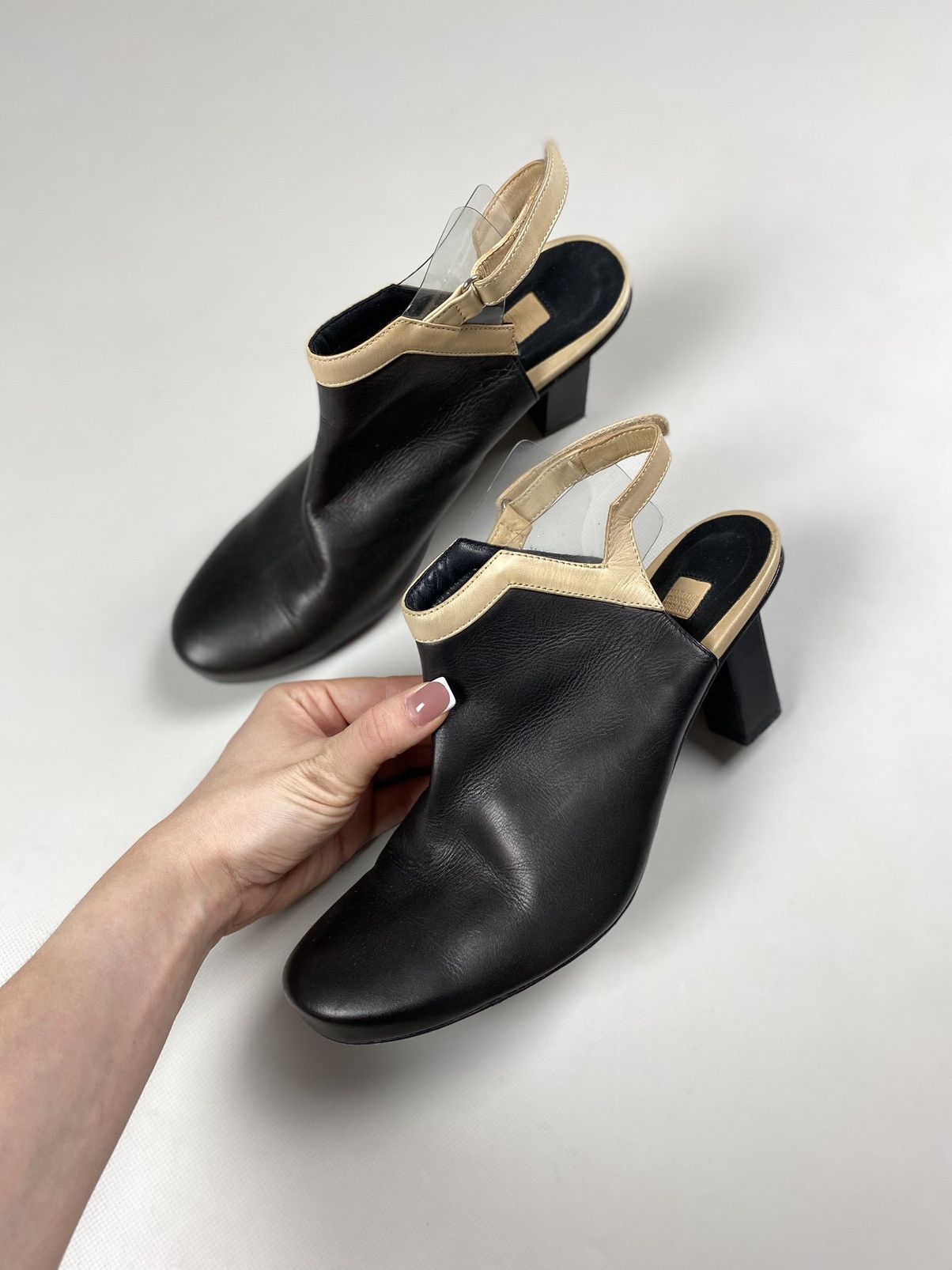 Marithe + Francois Girbaud Marithe Francois Girbaud avant-garde leather heels boots Size US 11 / IT 41 - 10 Thumbnail