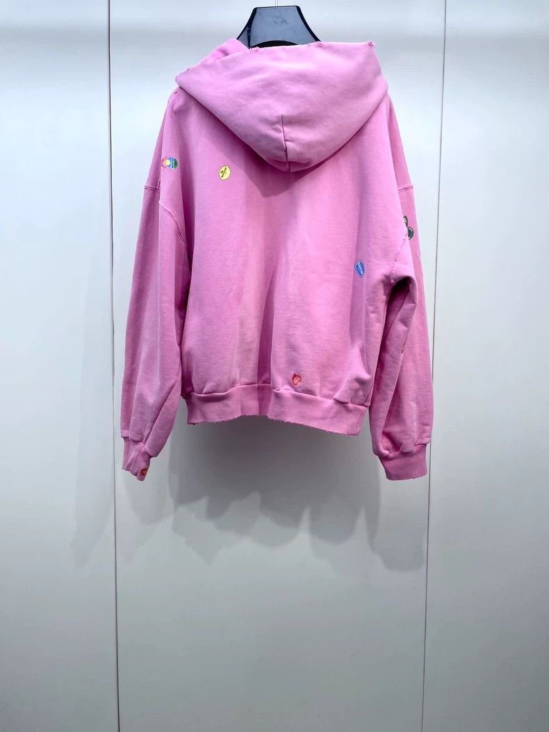 Balenciaga Balenciaga Pink Sticker Print Long Sleeve Sweatshirt Size US S / EU 44-46 / 1 - 2 Thumbnail