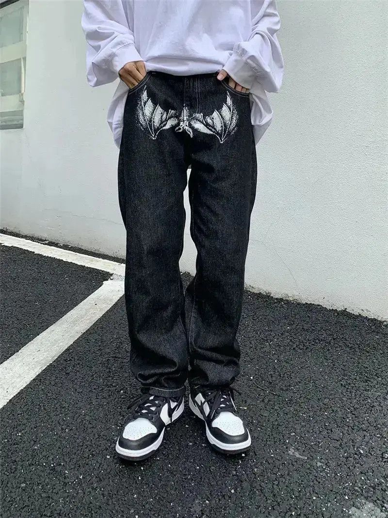 Japanese Brand FACES Graphic Black Streetwear Denim Jeans Size US 32 / EU 48 - 3 Thumbnail