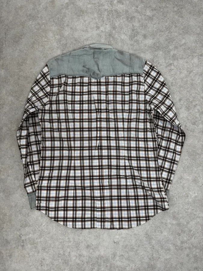 Dolce & Gabbana 2000s Dolce & Gabbana Cargo Hybrid Checkered Brown & White Shirt Size US M / EU 48-50 / 2 - 4 Thumbnail
