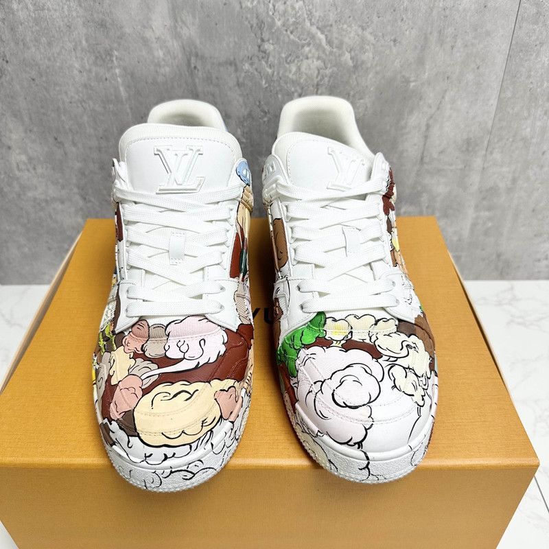 Louis Vuitton Louis Vuitton Trainer ART Collaborative Sneakers -2508 Size US 9.5 / EU 42-43 - 2 Thumbnail