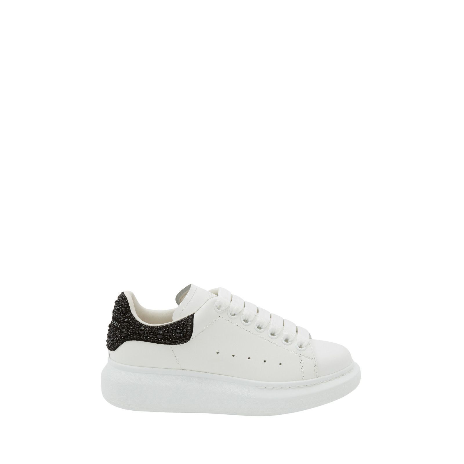 ALEXANDER MCQUEEN Oversized $990 Women's White/Jet Black Sne