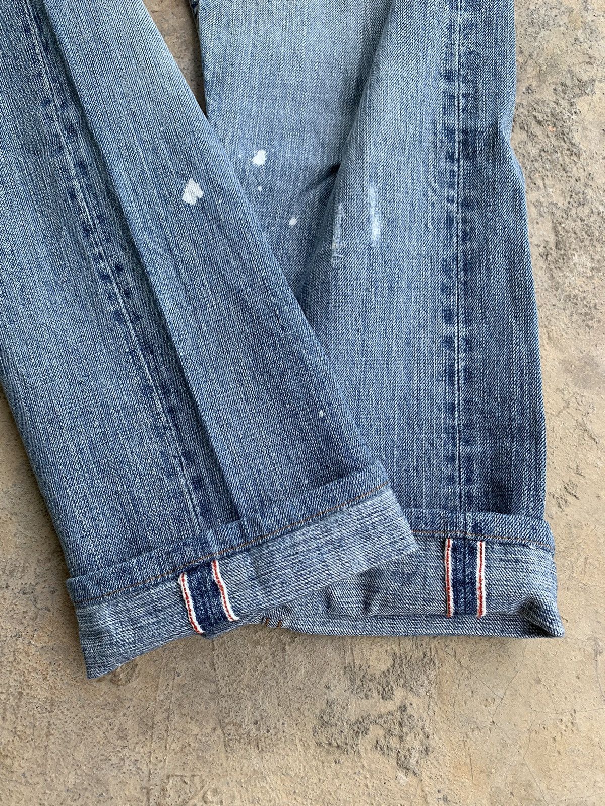 Japanese Brand Earth Music Ecology Selvedge Distressed Denim Size US 28 / EU 44 - 7 Thumbnail
