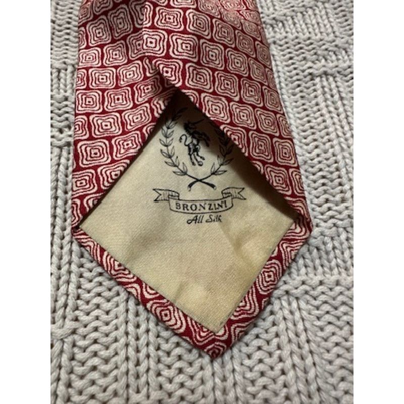 Other Vintage 60s Bronzini red abstract silk tie Size ONE SIZE - 3 Thumbnail
