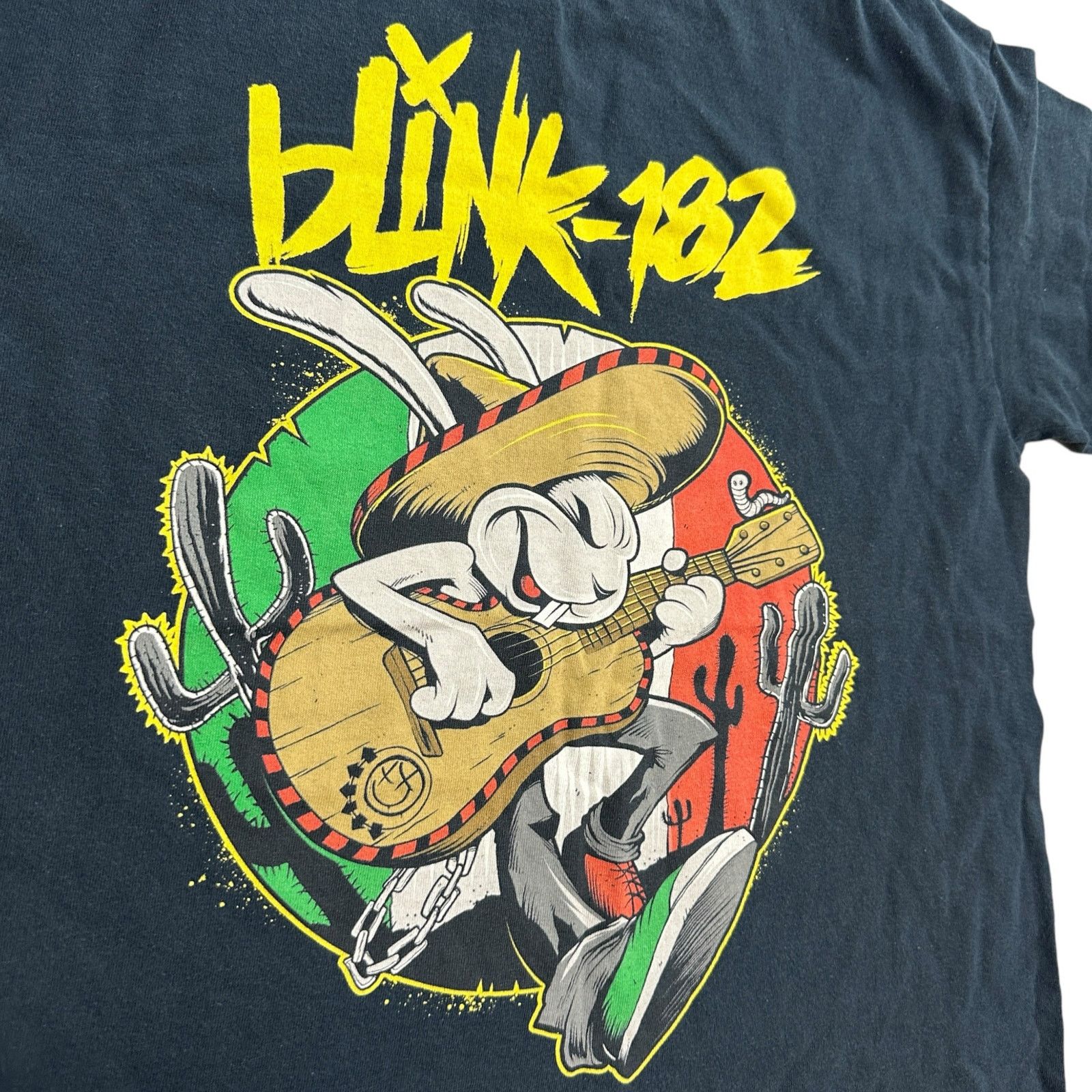 Gildan Vintage Blink 182 Band T-Shirt Rare Rabbit Mexico 90s Mens M Size US M / EU 48-50 / 2 - 2 Thumbnail