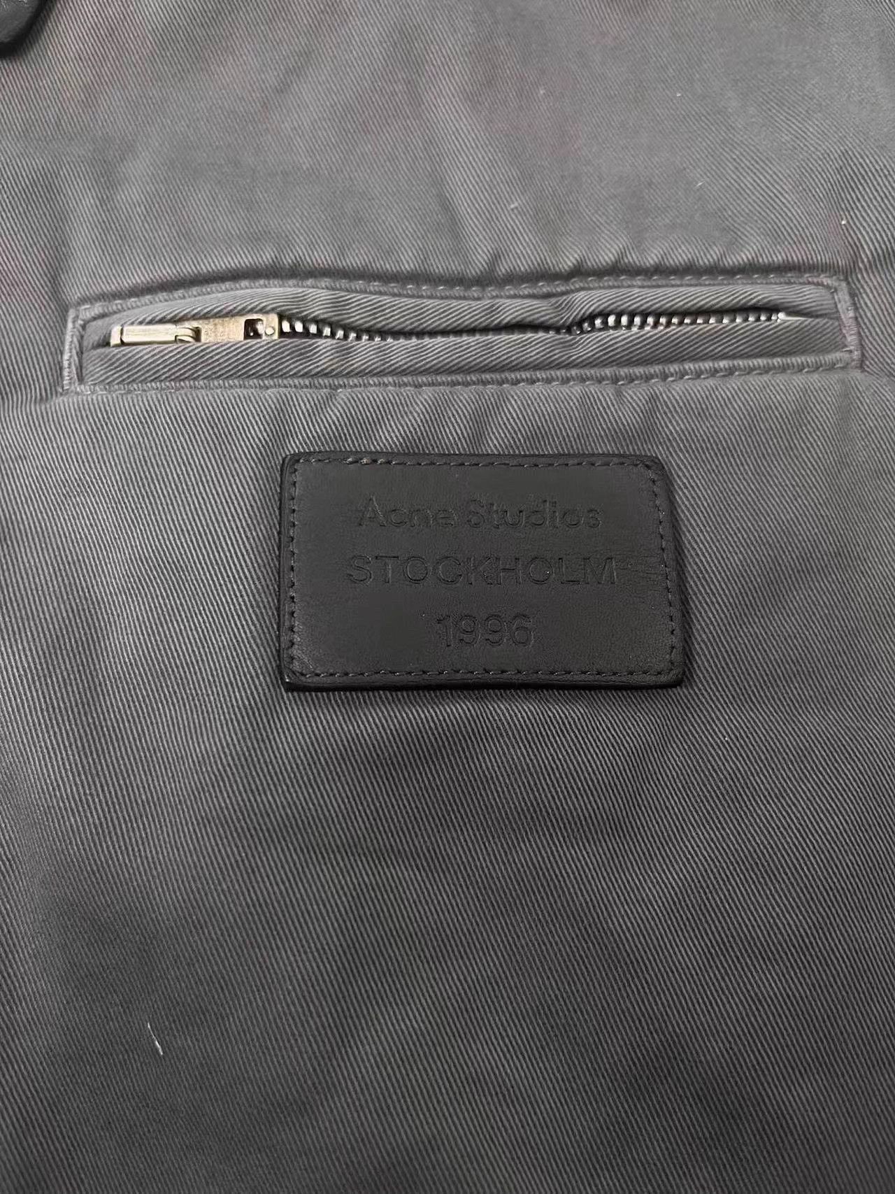 Acne Studios Acne Studios Barn Logo Flight Jacket Women's Deep Gray Size XS / US 0-2 / IT 36-38 - 3 Thumbnail
