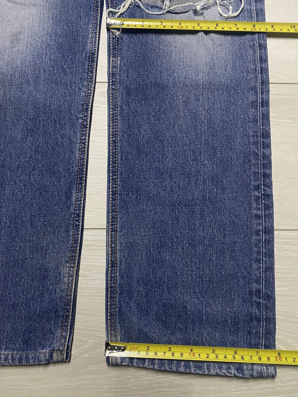 Edwin Edwin Exclusive Vintage Blue wash Distressed Loose Jeans Size US 32 / EU 48 - 13 Thumbnail