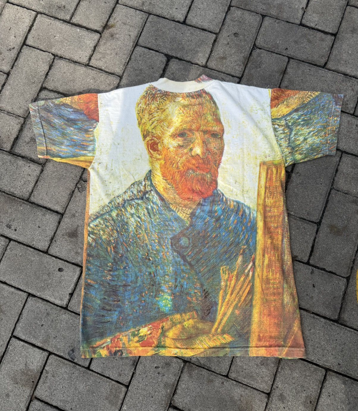 Vintage Vintage Vincent van Gogh all over Print Tshirt Size US M / EU 48-50 / 2 - 2 Thumbnail