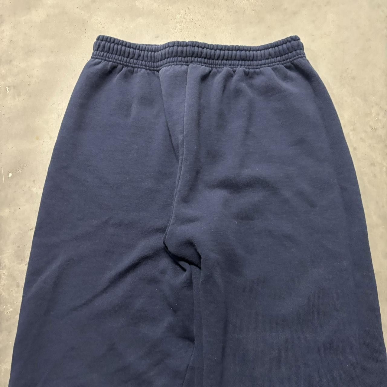 Japanese Brand × Vintage Crazy Vintage 90s Navy Blue Skater Essential Sweatpants! Size US 30 / EU 46 - 4 Thumbnail