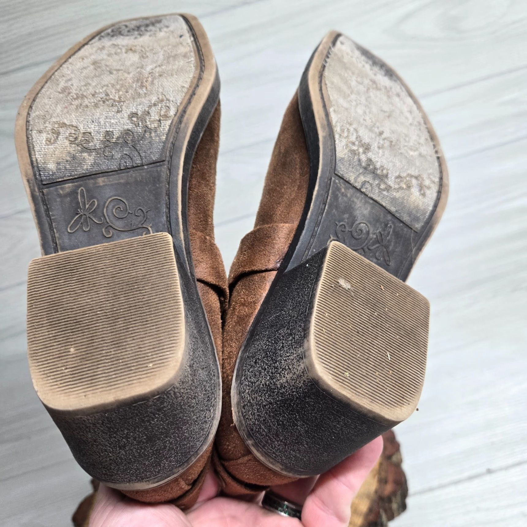 Vintage True Craft Brown Suede Slip-On Booties Women's Size 8.5 Casual Workwear Size US 8.5 / IT 38.5 - 7 Thumbnail