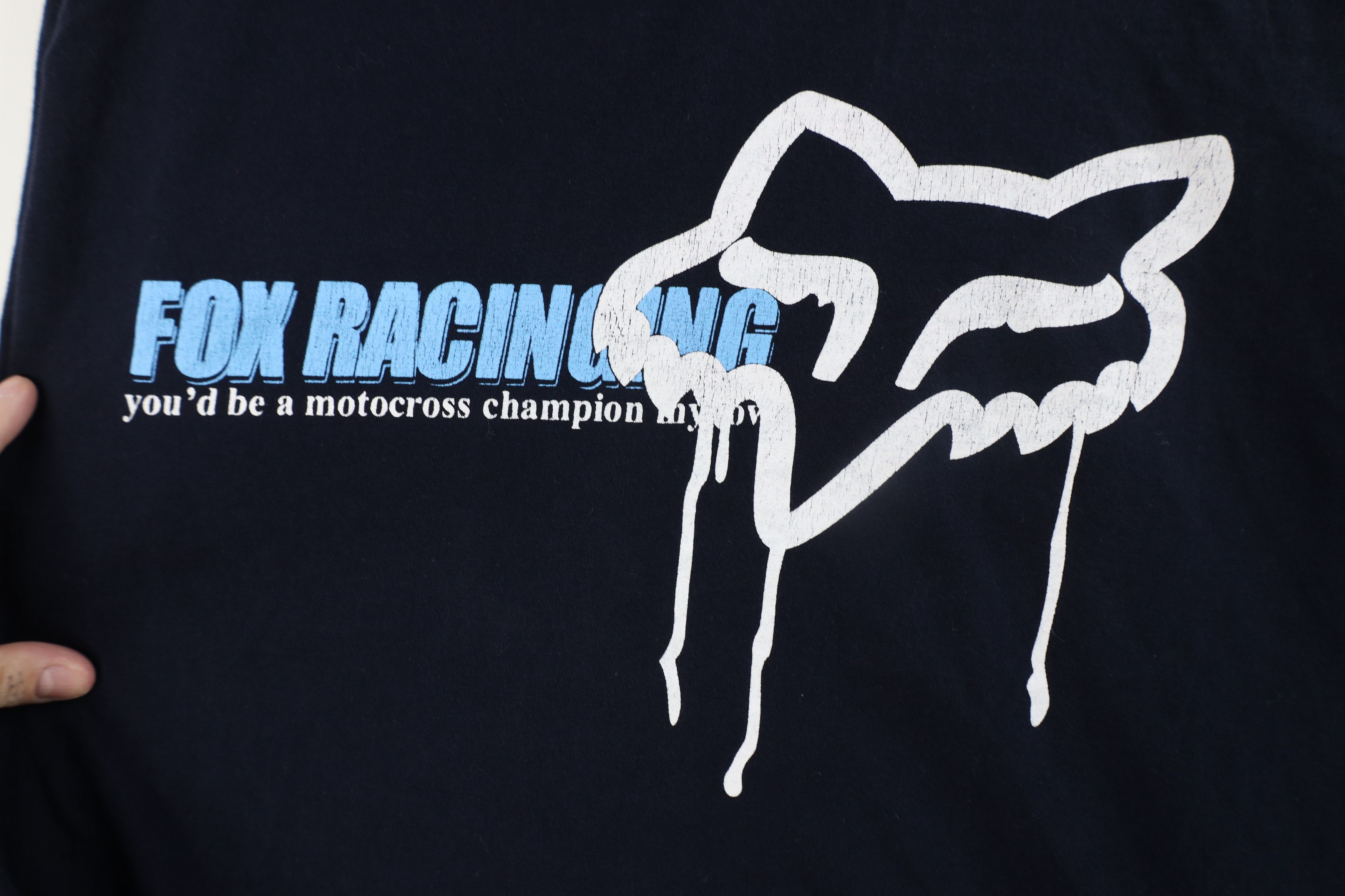 Fox Racing × Vintage Vintage 90s Fox Racing Spell Big Logo Short Sleeve T-Shirt Size US XL / EU 56 / 4 - 5 Thumbnail