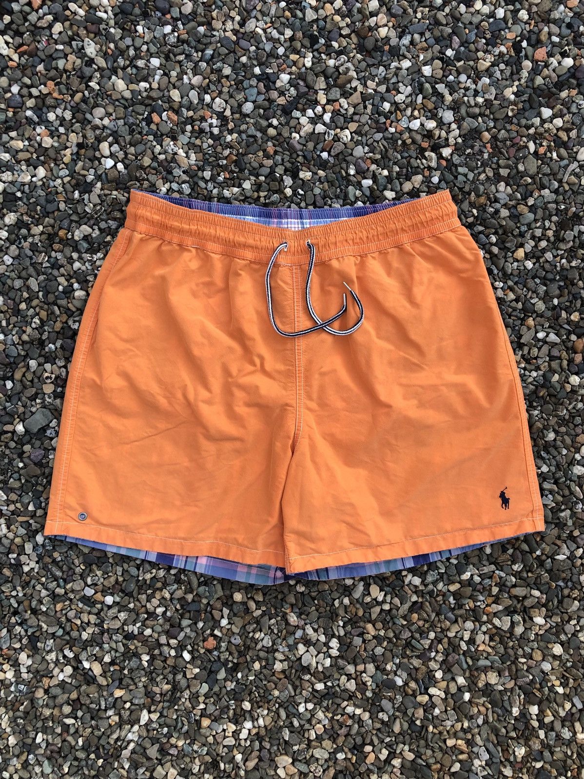Polo Ralph Lauren Vintage Polo Ralph Lauren Reversible Plaid Swim Trunks Size US 34 / EU 50 - 6 Thumbnail