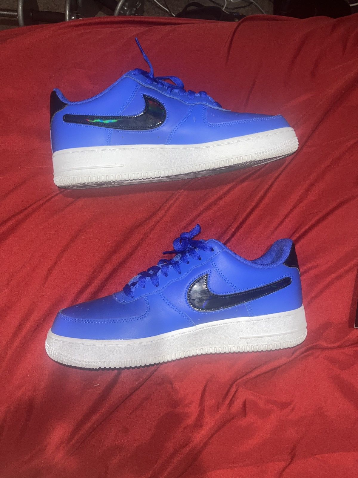 Nike Nike Air Force 1 low Racer Blue Removable Swoosh Pack Size US 10 / EU 43 - 6 Thumbnail