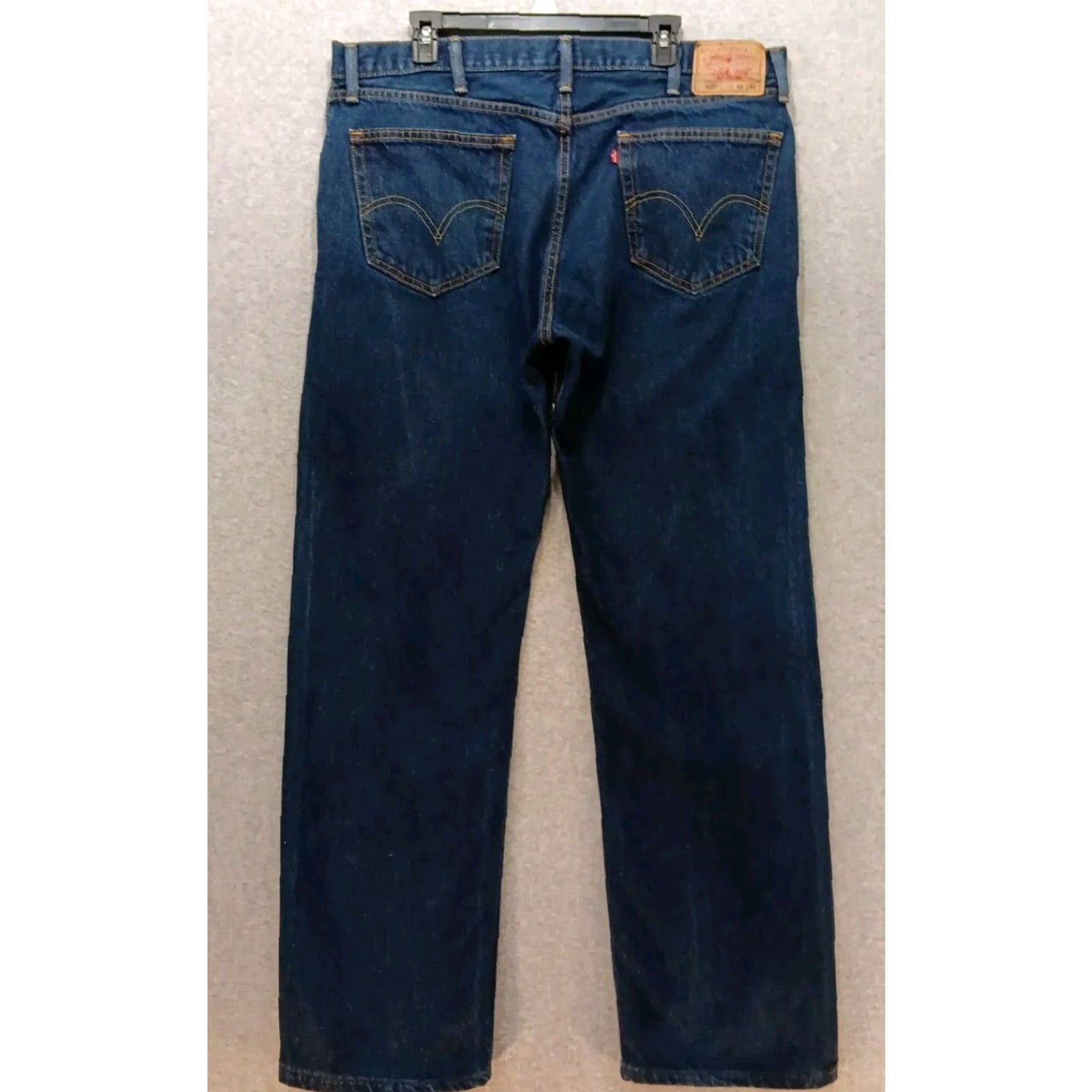 Levi's Levi's Jeans 505 Straight Men's 40x34 Dark Blue Denim 5-Pocket Logo EUC Size US 40 / EU 56 - 7 Thumbnail