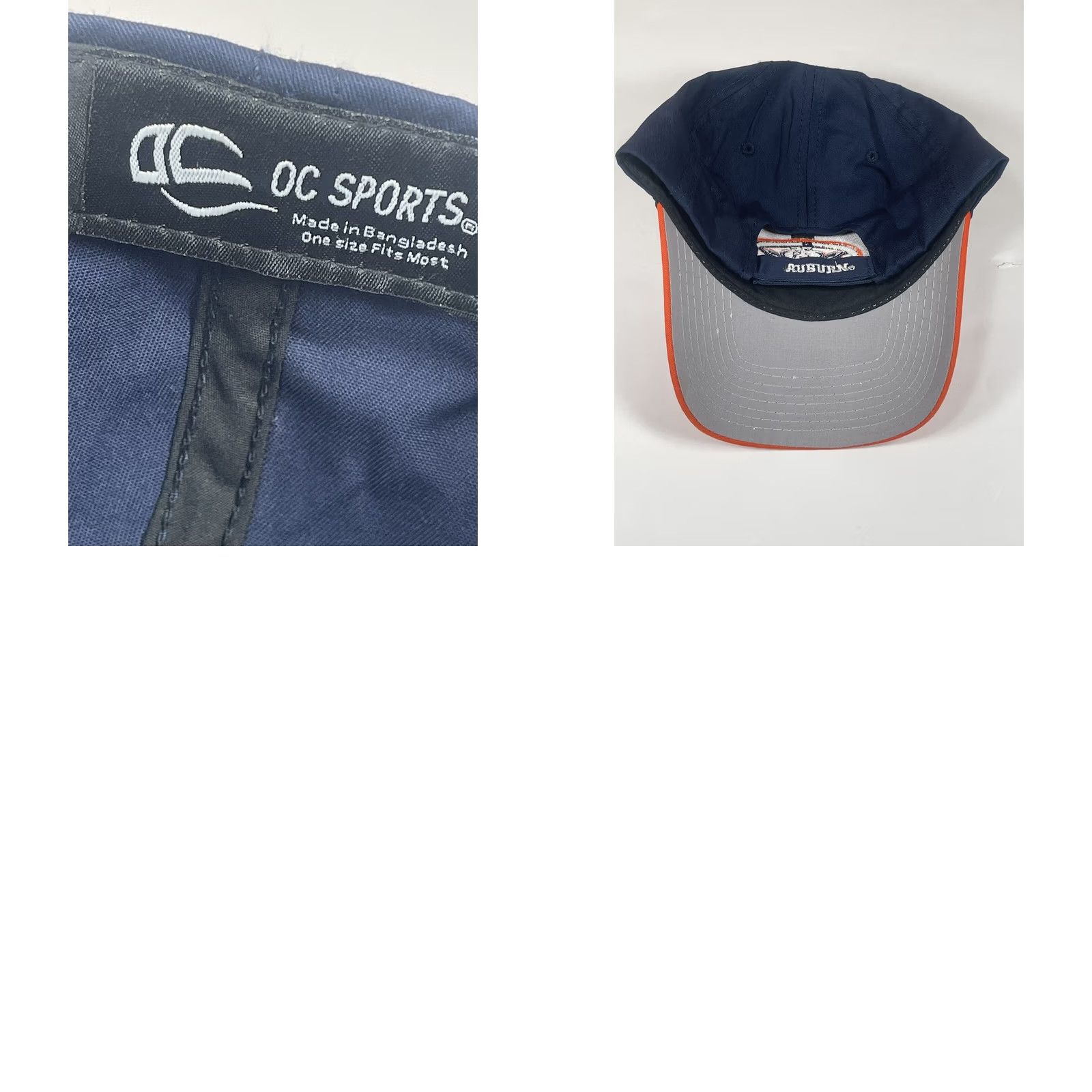 All Blues OC Sports Auburn Tigers Adjustable Strap Back Hat Cap Blue Mens One Size Fits All Size ONE SIZE - 8 Thumbnail