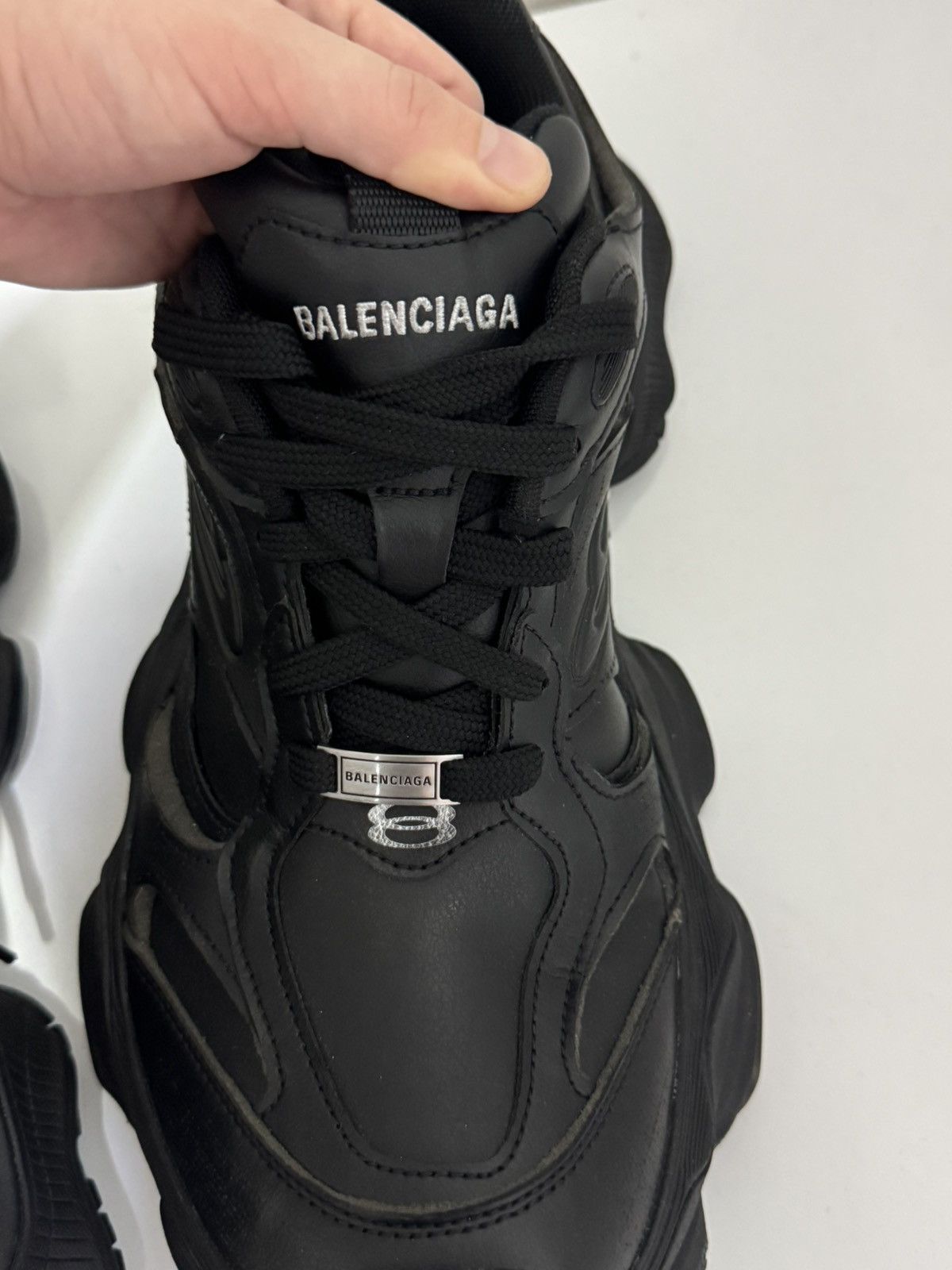 Balenciaga ⛔️Balenciaga leather cargo sneakers black Size US 10 / EU 43 - 5 Thumbnail