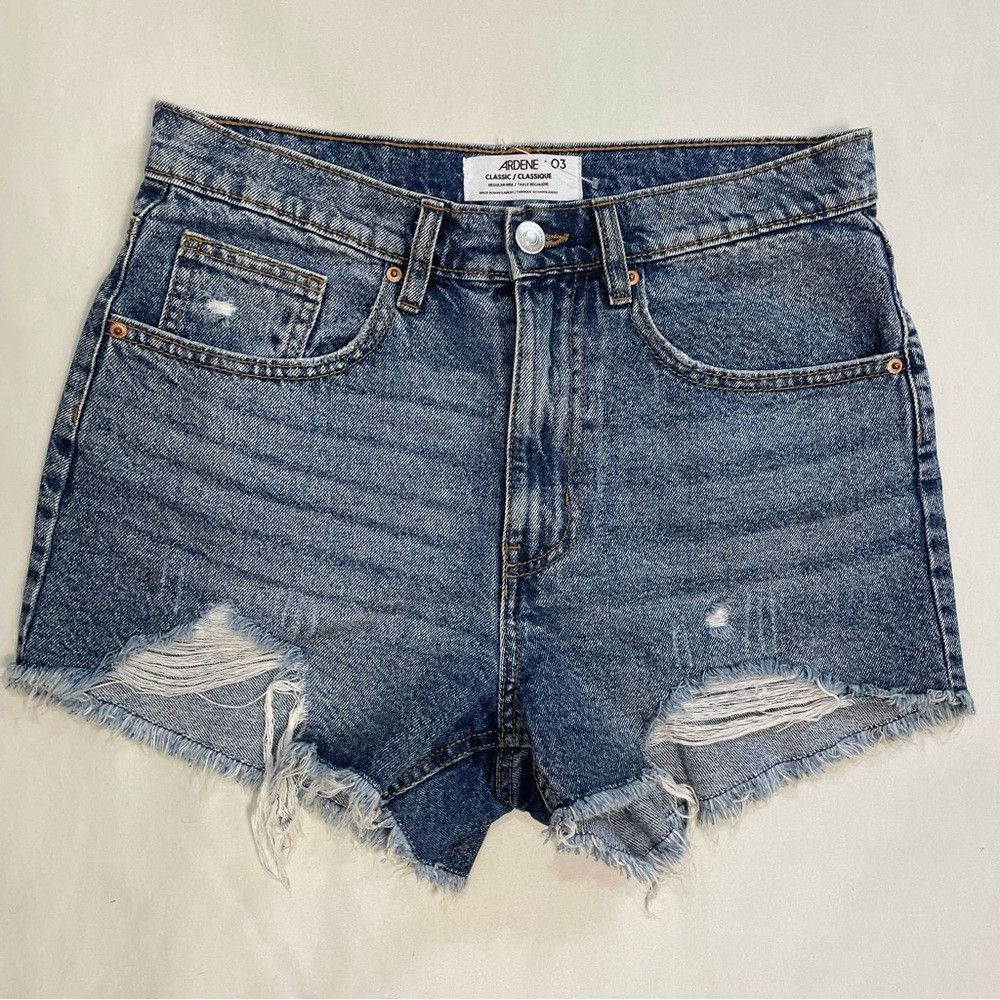 Other New Adrene Cut Hem Denim Shorts Size 3 US 26 Size 26" / US 2 / IT 38 - 1 Thumbnail