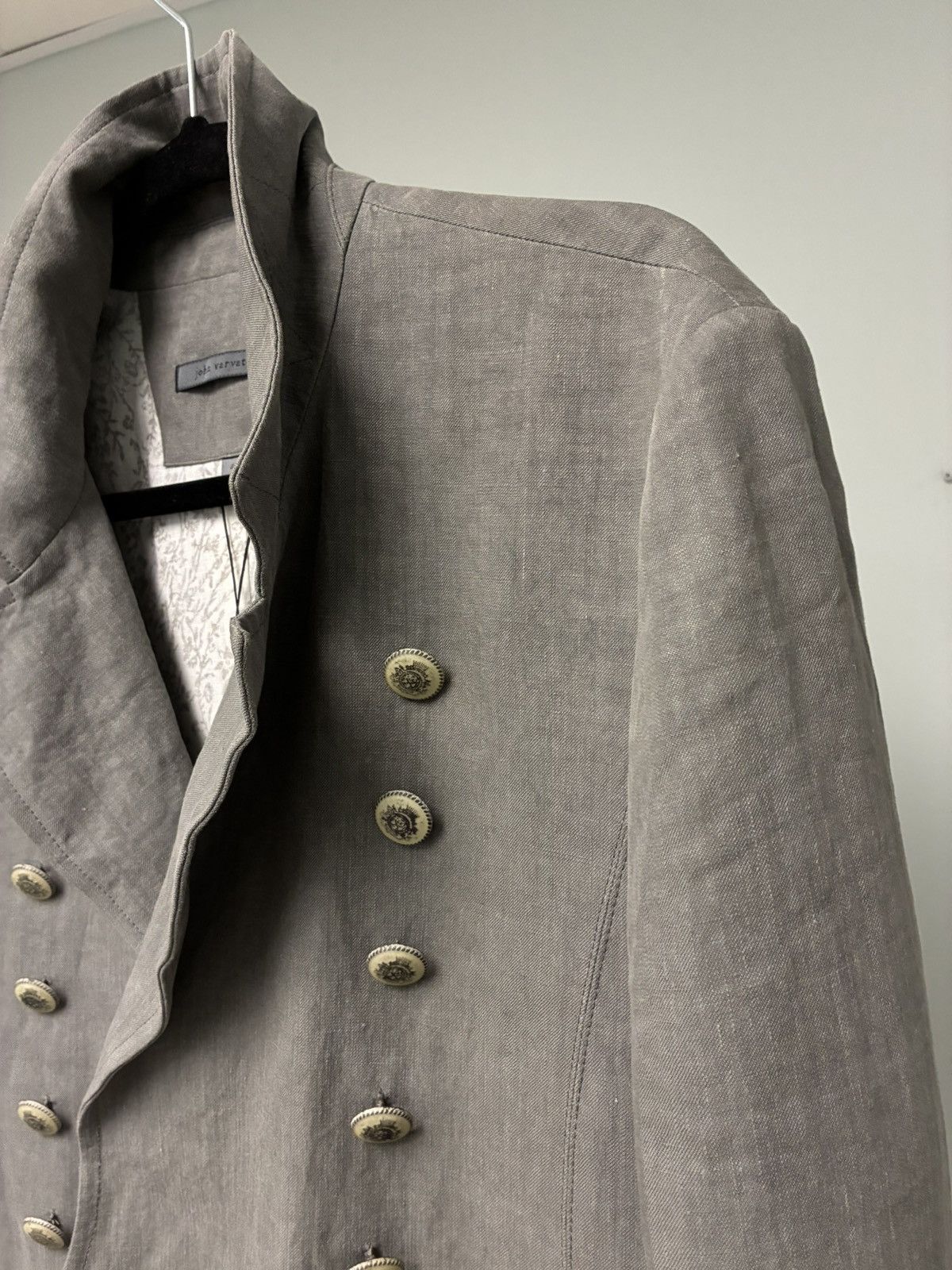 John Varvatos Linen Multibutton Jacket EU 48 USA 38 Size US M / EU 48-50 / 2 - 15 Thumbnail