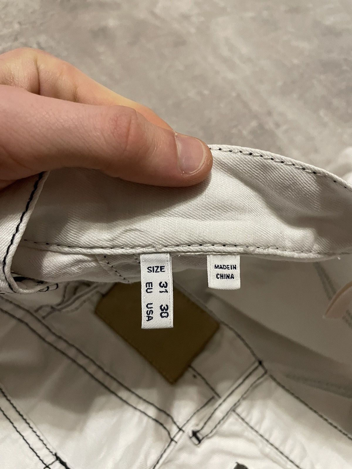 Armani Vintage Armani Metal Logo Linen Pants Size US 30 / EU 46 - 17 Thumbnail