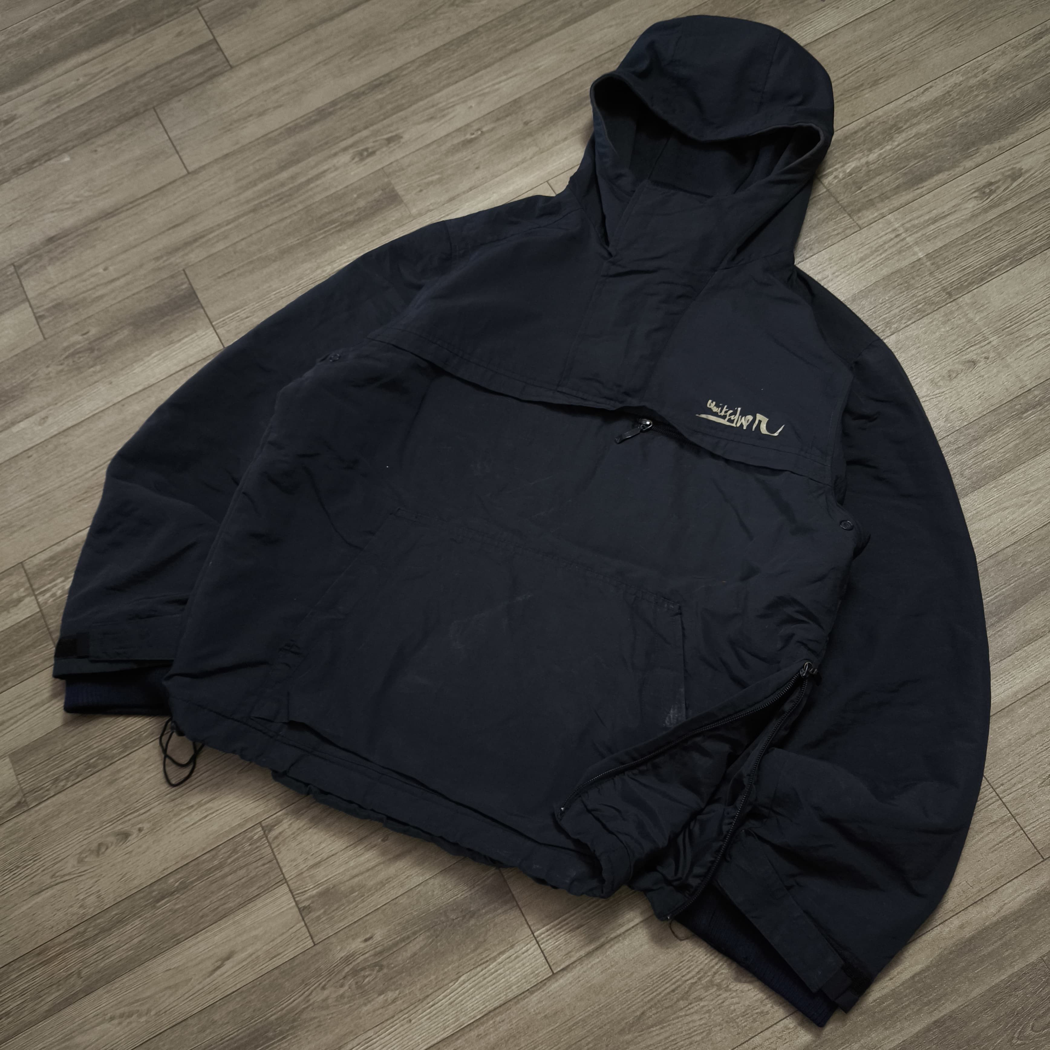Quiksilver Quiksilver Black Half-Zip Anorak Jacket Size US L / EU 52-54 / 3 - 5 Thumbnail