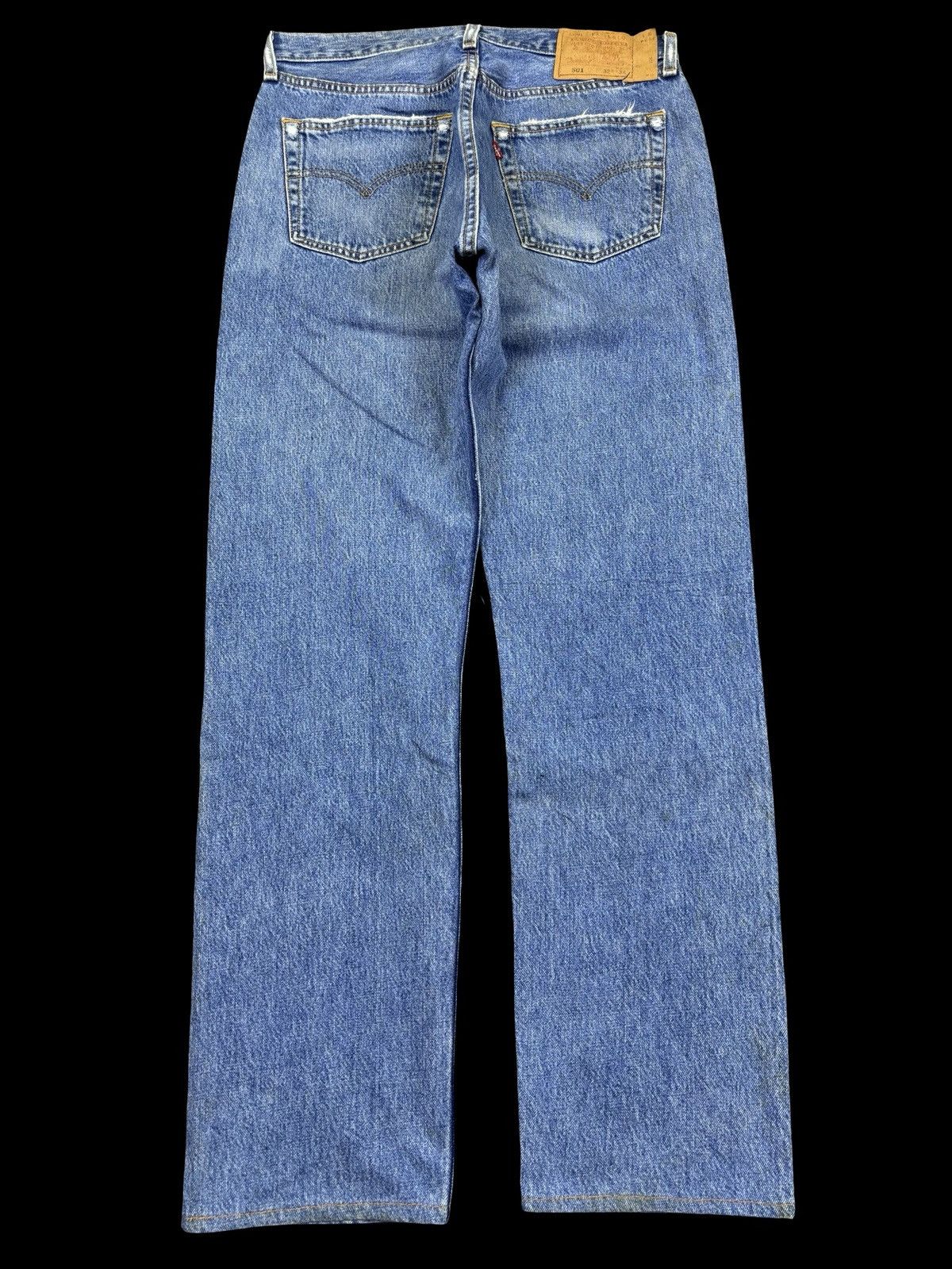 Levi's Vintage Levis 501 Original Cut Medium Wash Denim F966 Size US 31 - 2 Thumbnail