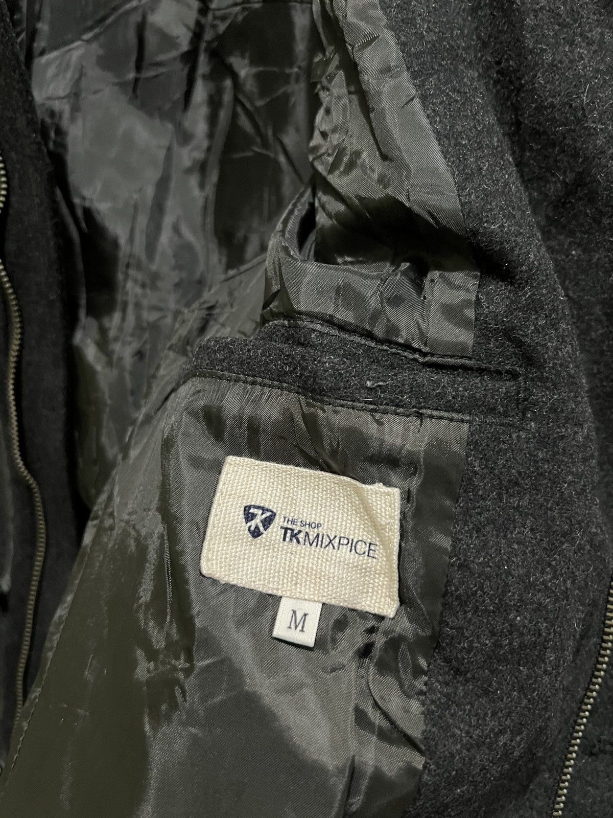 If Six Was Nine × Japanese Brand × Takeo Kikuchi Tk Mix Pice By Takeo Kikuchi Wool Blanket coat Size US M / EU 48-50 / 2 - 6 Thumbnail