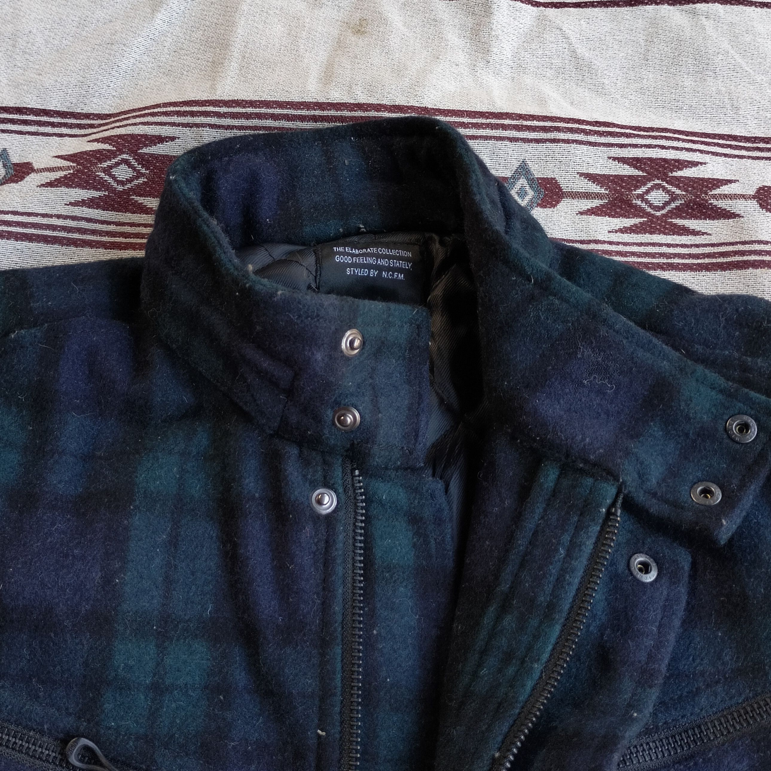 Nicole Club Nicole Club For Men japan plaid wool jacket Size US M / EU 48-50 / 2 - 10 Thumbnail