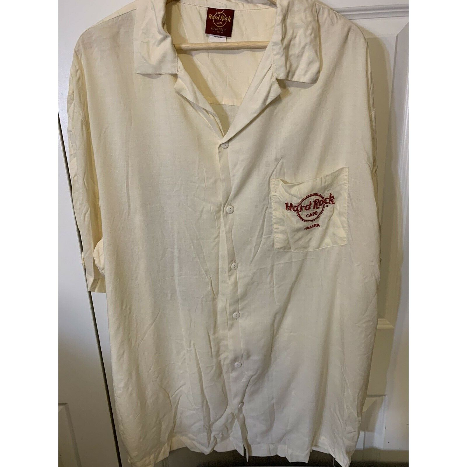 Hard Rock Cafe New Hard Rock Cafe Men's Sz L Tampa Florida Embroidered Casi Size US L / EU 52-54 / 3 - 6 Thumbnail