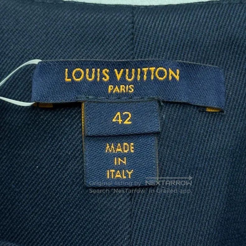 Louis Vuitton Louis Vuitton Navy blue presbyopic leather marked semi-she Size US 42 / EU 58 - 5 Thumbnail