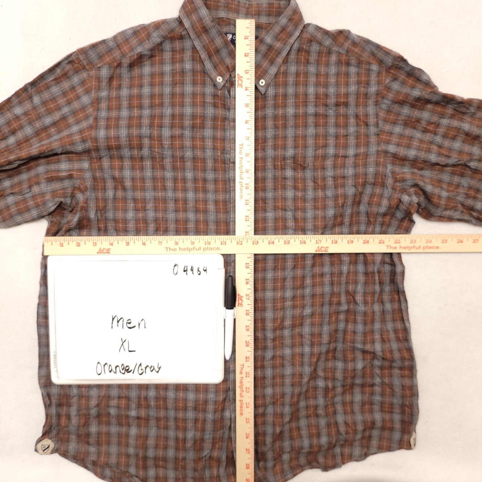 Cremieux Cremieux Collection Tartan Flannel Shirt Mens Size XL Orange Size US XL / EU 56 / 4 - 6 Thumbnail