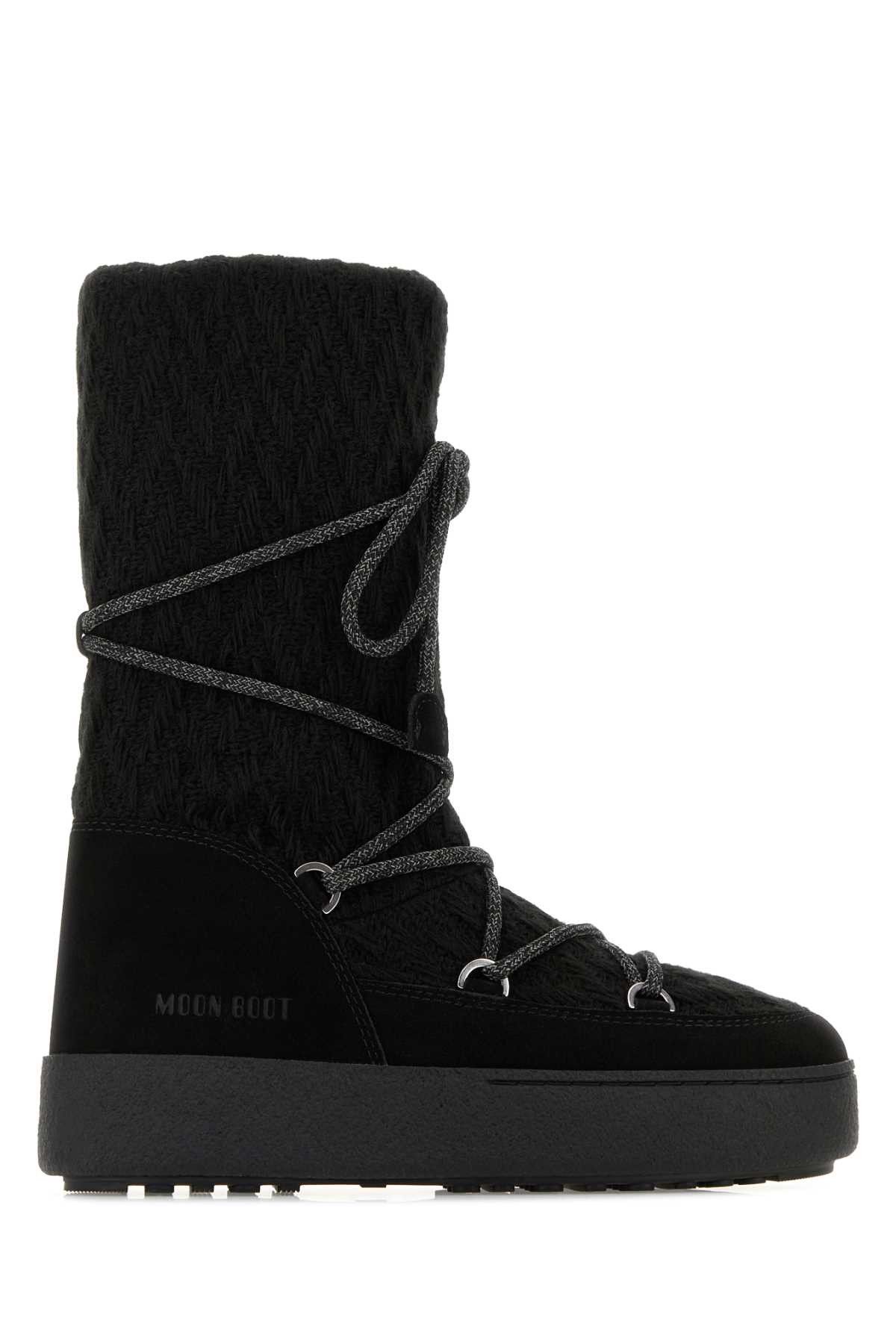 Black Fabric Moon Boots X Guest In Residence Ltrack Boots