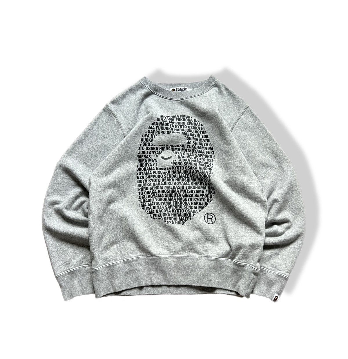 Bape BAPE Sweatshirt Size Medium Gray Size US M / EU 48-50 / 2 - 1 Thumbnail