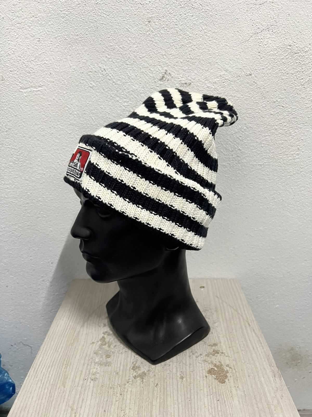 Ben Davis Vintage Ben Davis Striped Jail Beanie Hat Size ONE SIZE - 3 Thumbnail