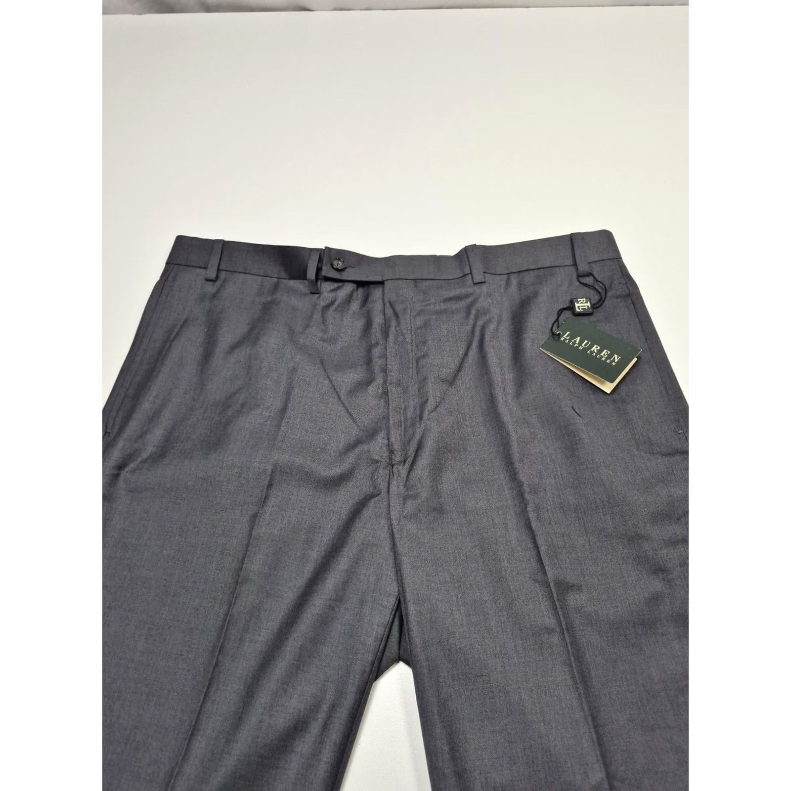 Ralph Lauren Lauren Ralph Lauren Dress Pants Men 38x34 Gray Flat Front Straight Poly Blend Dress Pants Mens 38 Gray Size US 38 / EU 54 - 2 Thumbnail