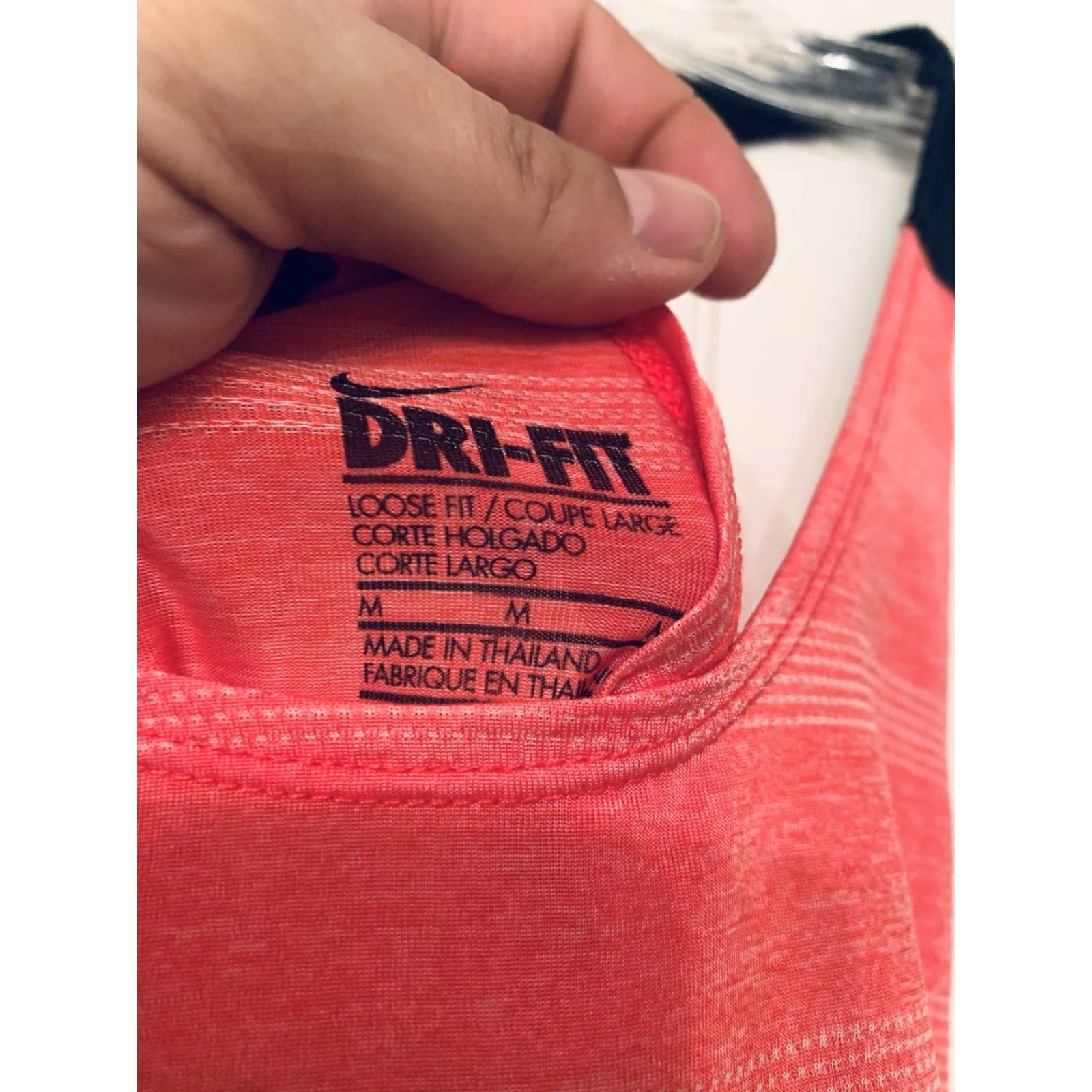 Nike Nike Dri-Fit Tank Striped Elevate Coral 696 726417 Medium Women Shirts & Tops Size ONE SIZE - 4 Thumbnail