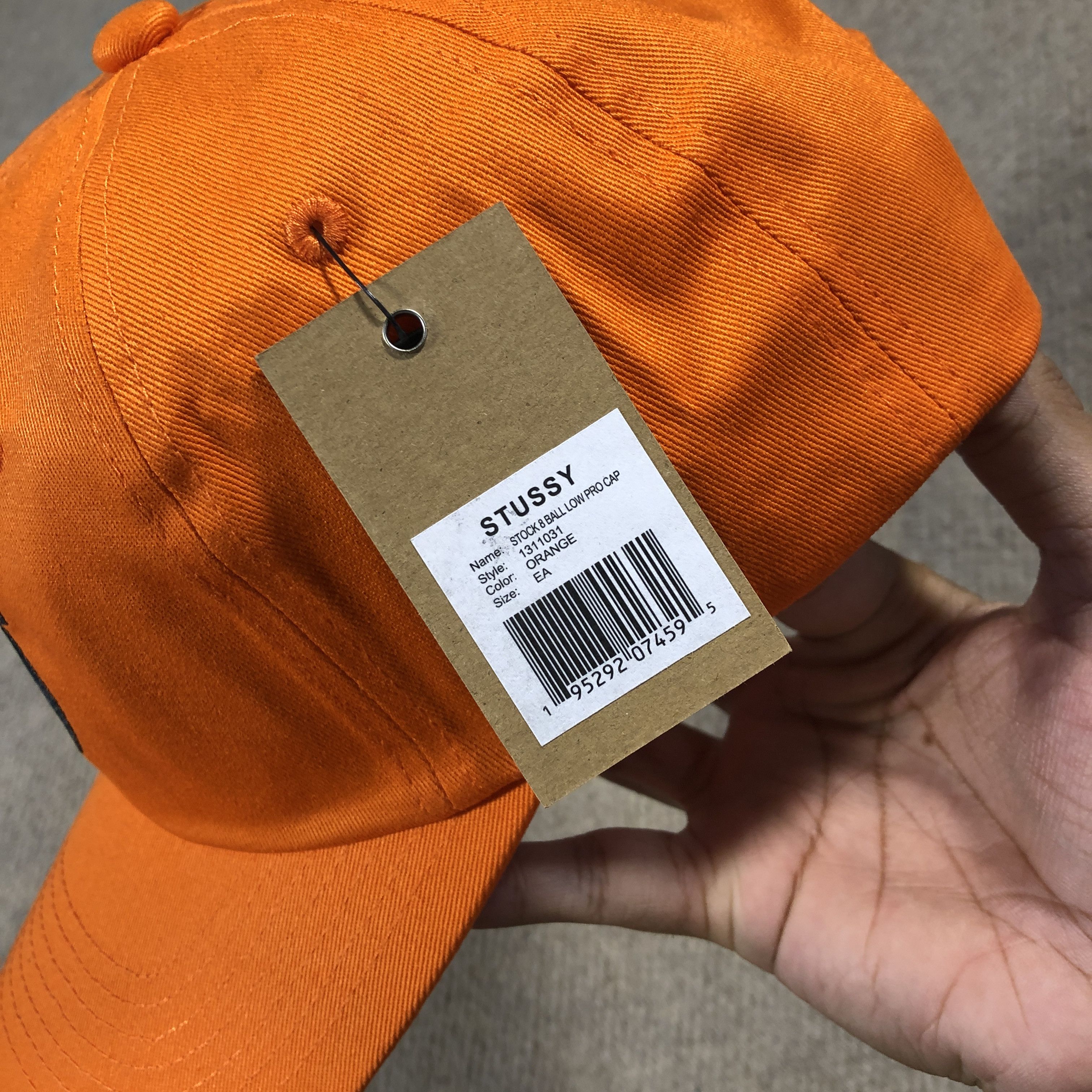 Stussy STUSSY 🎱-BALL CAP HAT ORANGE Size ONE SIZE - 3 Thumbnail