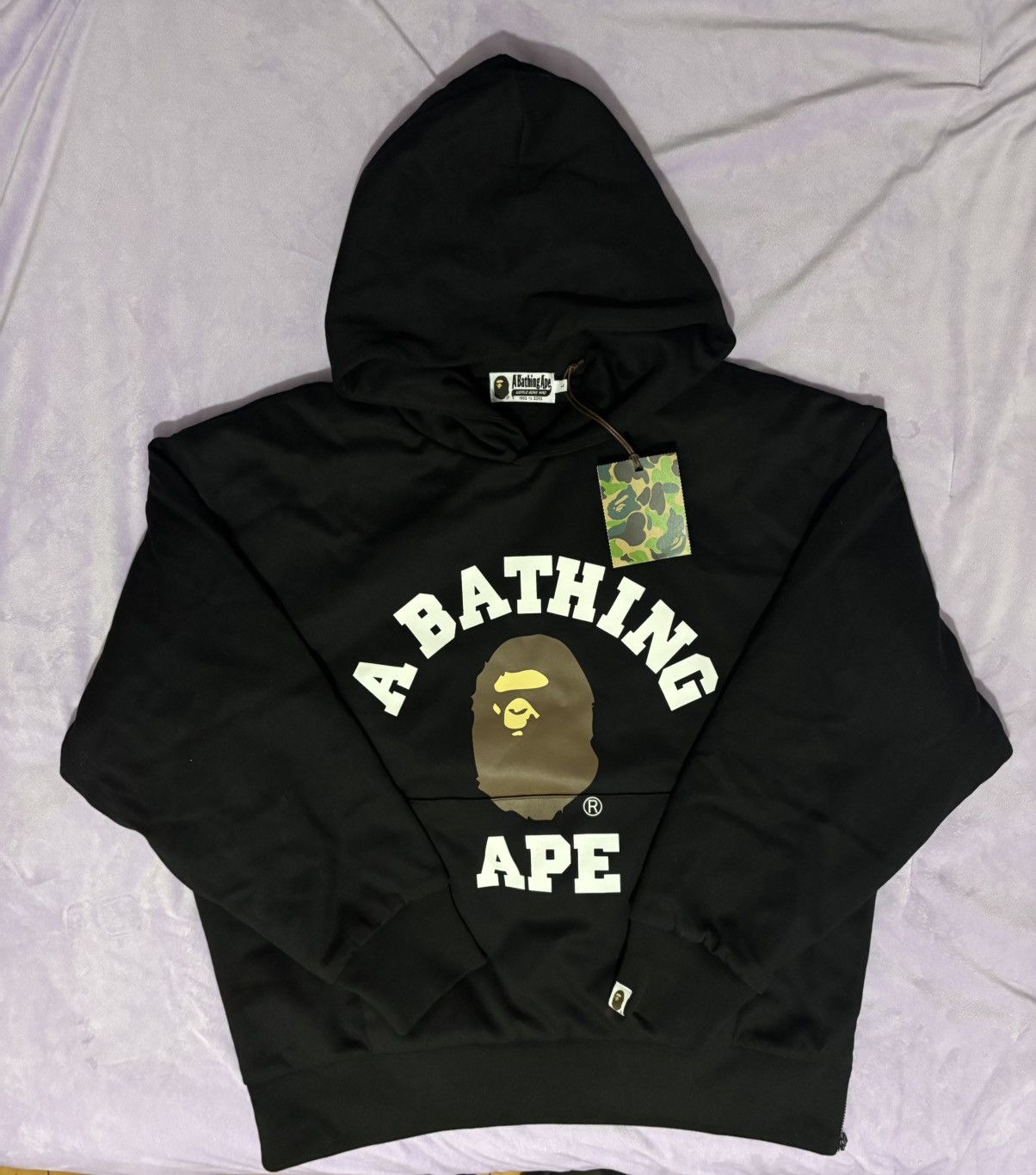 Bape BAPE College Puffy Relaxed Hoodie Size US L / EU 52-54 / 3 - 1 Thumbnail