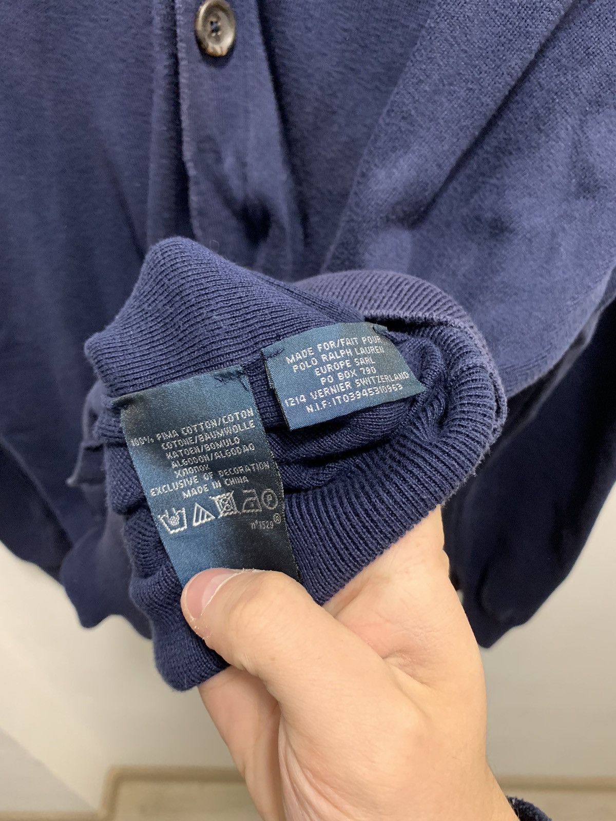 Polo Ralph Lauren Vintage Polo Ralph Lauren Pima Cotton Cardigan Size US XL / EU 56 / 4 - 4 Thumbnail