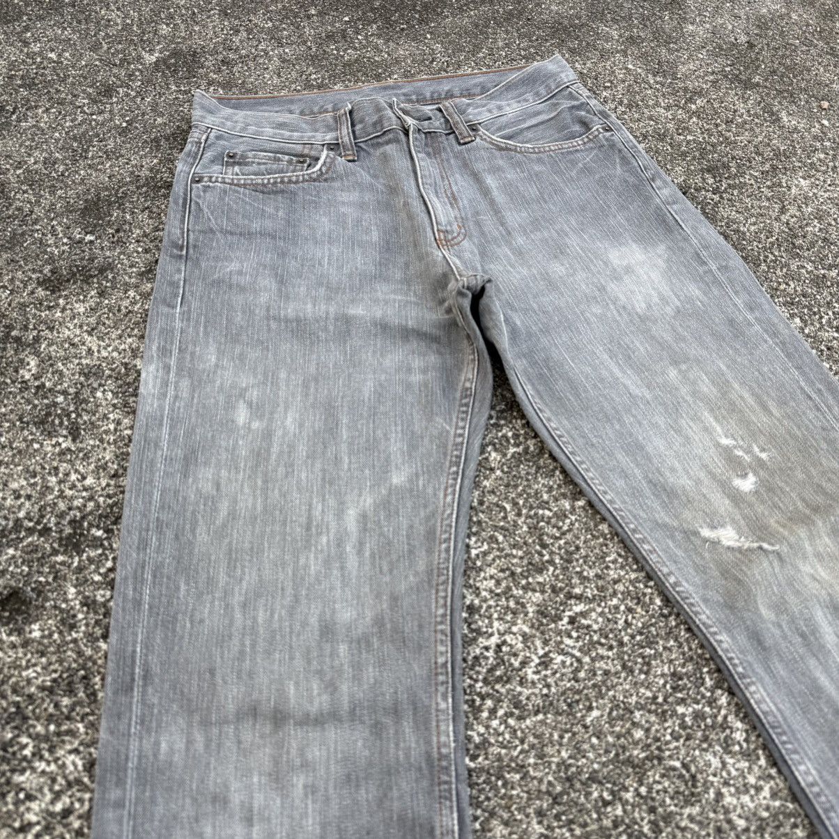 Japanese Brand VINTAGE JAPANESE DENIM FADED BLACK JEAN PANTS Size US 30 / EU 46 - 5 Thumbnail