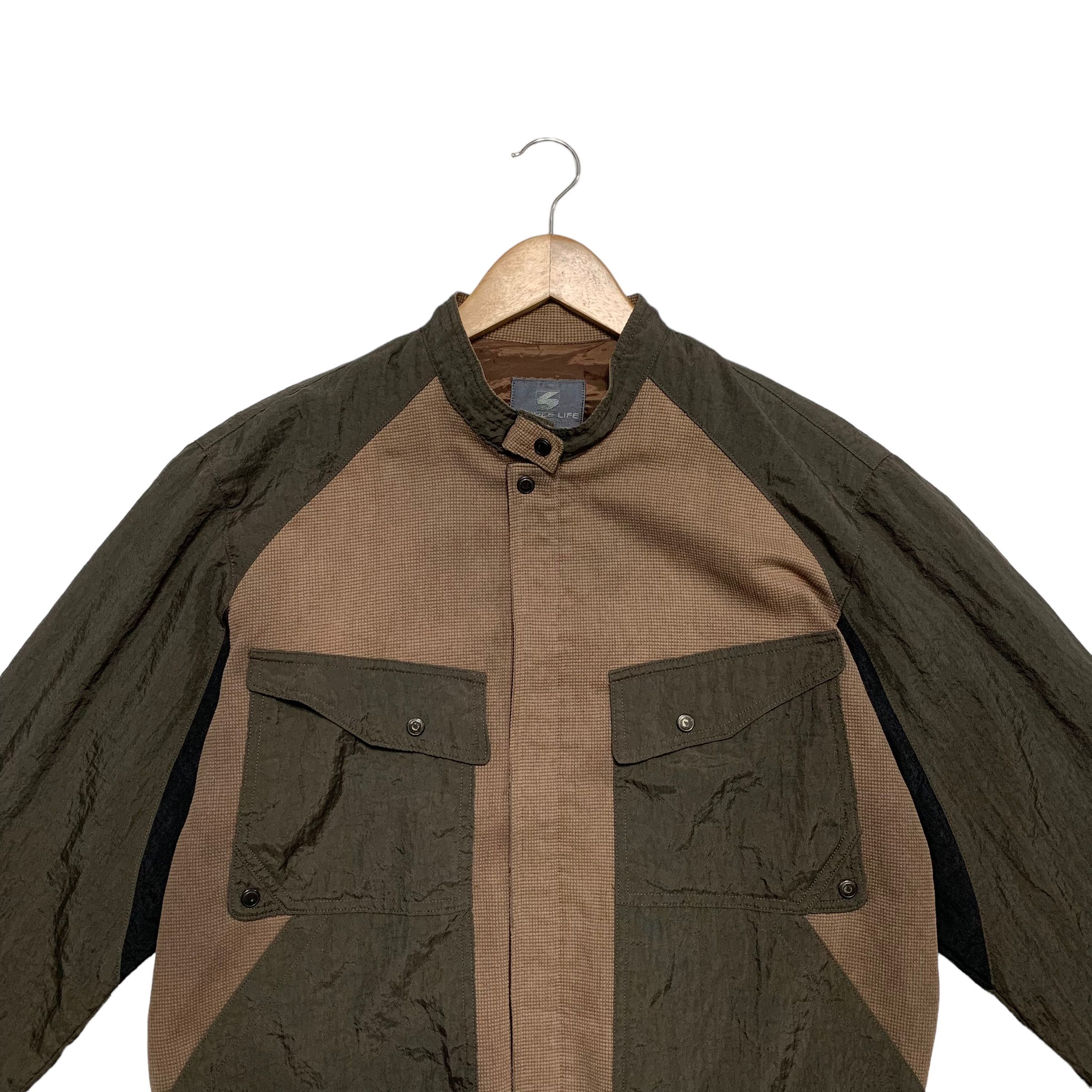 Japanese Brand Japanese Brand Simple Life Color Block Jacket Size US L / EU 52-54 / 3 - 4 Thumbnail
